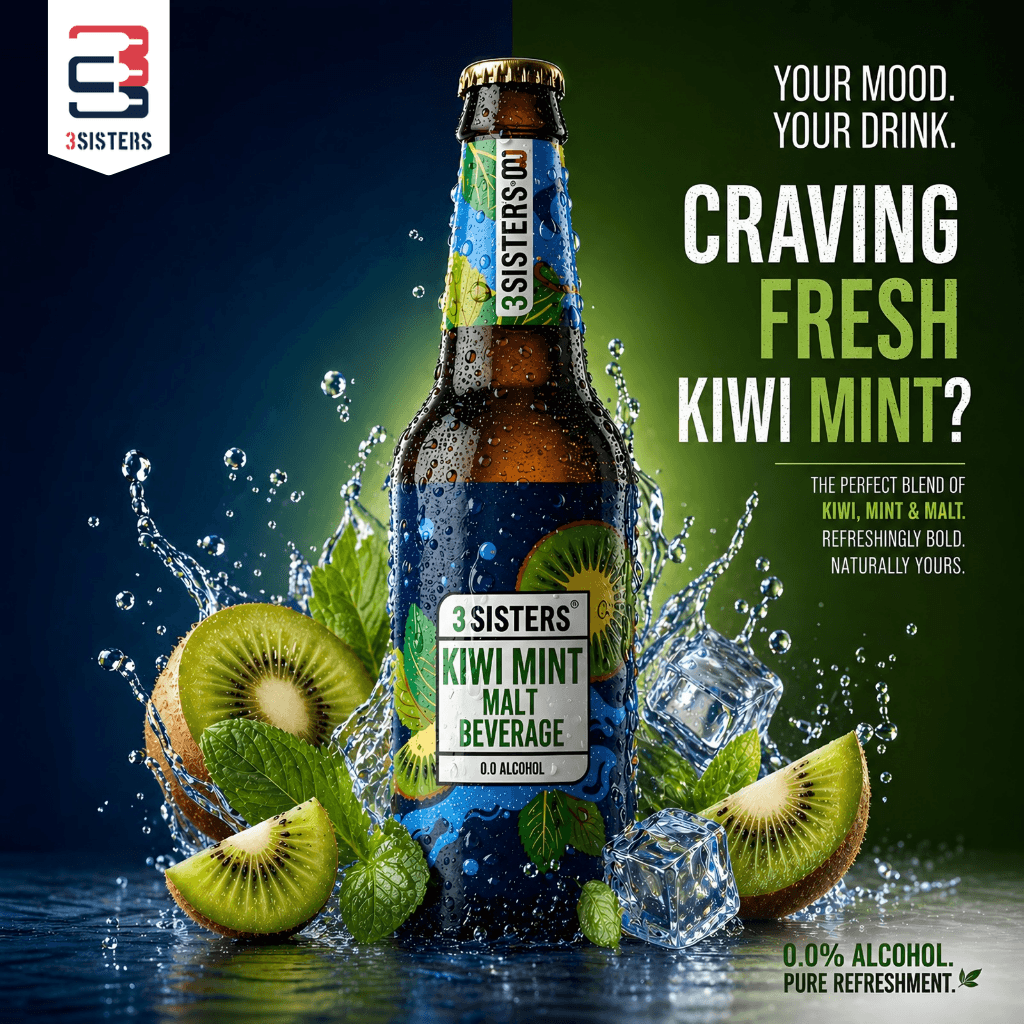 NAWON kiwi mint basil seed drink